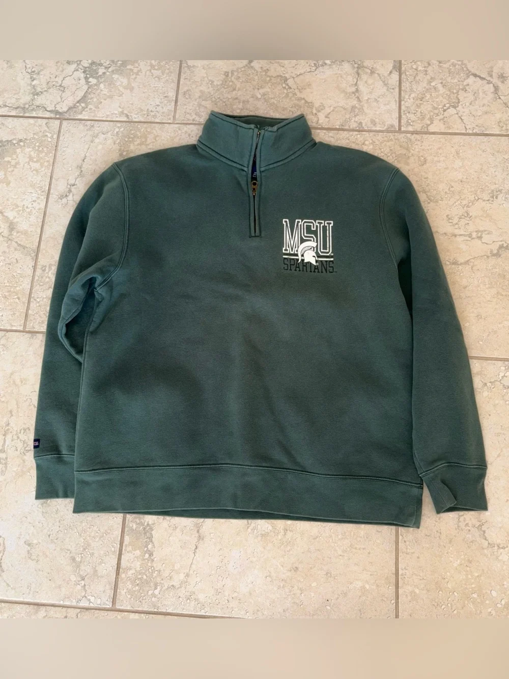 Jansport Dark Green MSU Spartans Half-Zip Pullover